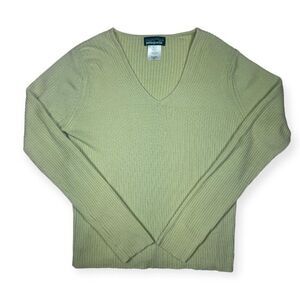 Patagonia‎ Wool V Neck Sweater Green Women's Medium